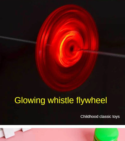 1pcs Kids Creative Bracing Wire Luminous Toy Flywheel Flash Spinning