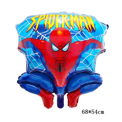 Big 3D Spiderman Iron Man Hero Aluminum Foil Balloons Birthday Party Decorations Kids Cartoon Baby Shower Supplies Gift Globos