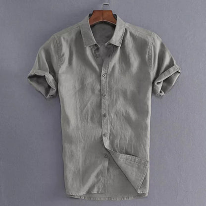 Men's Casual Short Sleeve Shirts Leisure Street Wear