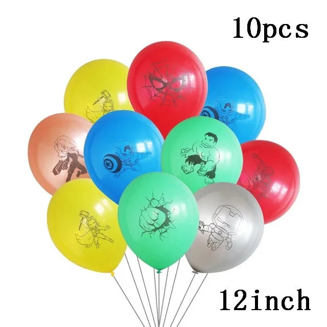 Big 3D Spiderman Iron Man Hero Aluminum Foil Balloons Birthday Party Decorations Kids Cartoon Baby Shower Supplies Gift Globos