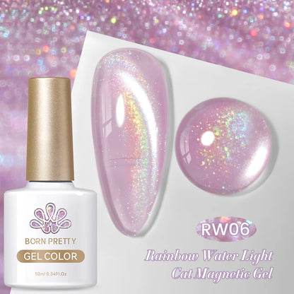 BORN PRETTY 10ml Water Light Cat Magnetic Gel Nail Polish Vernis Semi Permanent Soak Off Crystal Gel Polish For Nails Manicure