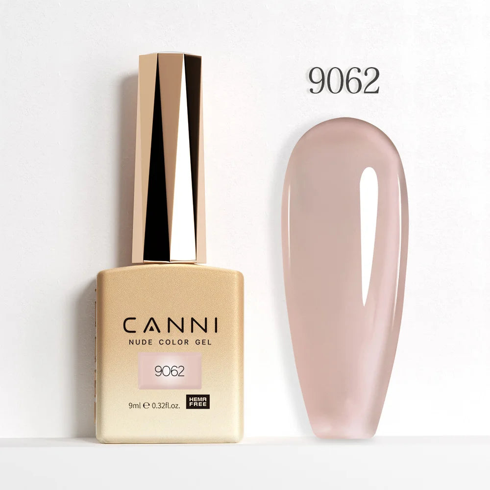 CANNI Hema Free Nail Gel Polish Christmas Red Color Collection Semi Permanent Nail Dehydrator Primer 9ml French Gorgeous Color