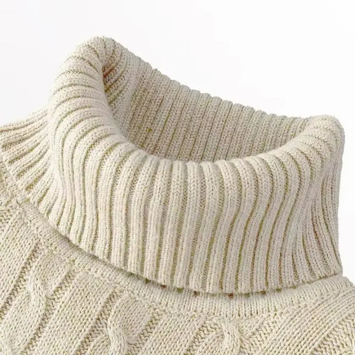 2025 New Turtleneck Sweater Casual Men's Rollneck Knitted Sweater