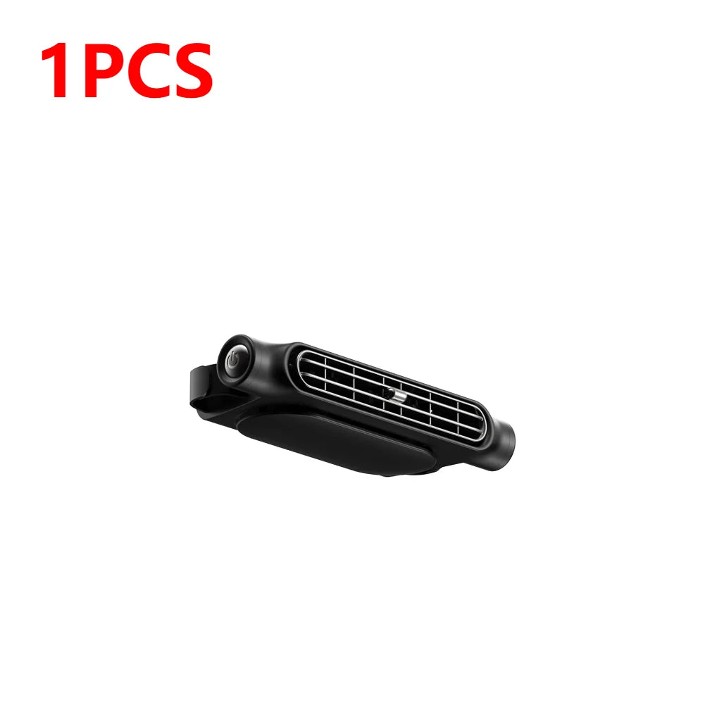 1-5PCS Car Headrest Cooling Air Fan 3 Speeds Adjustable Car Interior Rear Headrest Fan Cooler Air Cooling Fan Car Accessories