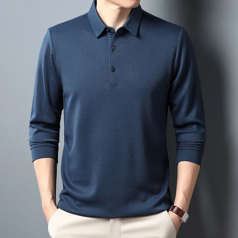 Men's Business Casual Long Sleeve T-shirt