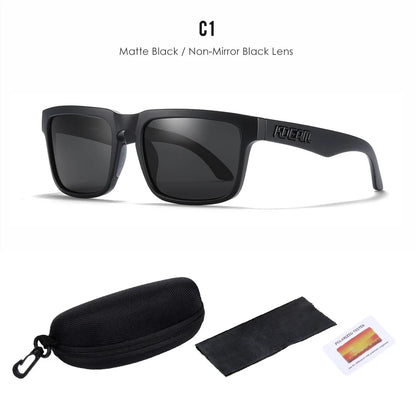 2025 Kdeam Polarized Sunglasses for Men Women Fashion Unisex Brand Trendy Outdoor Eyewear For Couple Mirror red lens