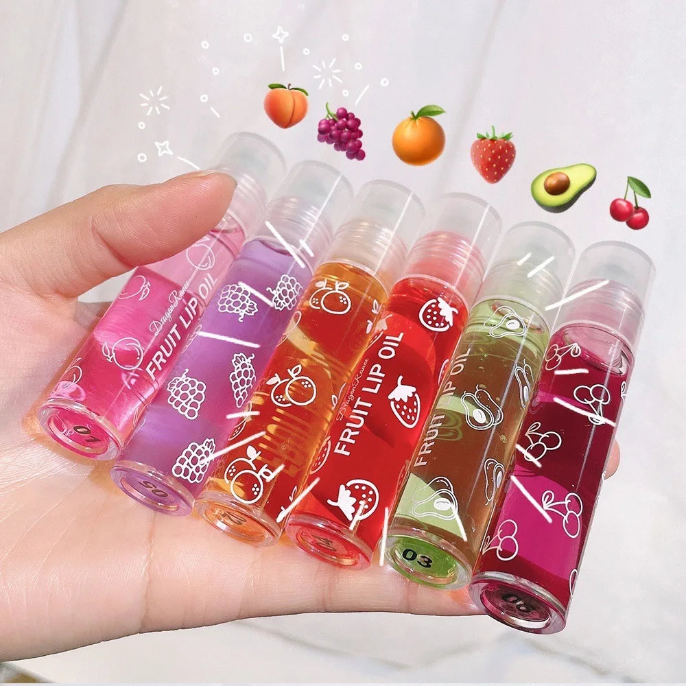 Roll-On Lip Oil, Moisturizing and Hydrating Lip Gloss, Nourishing Lip Balm