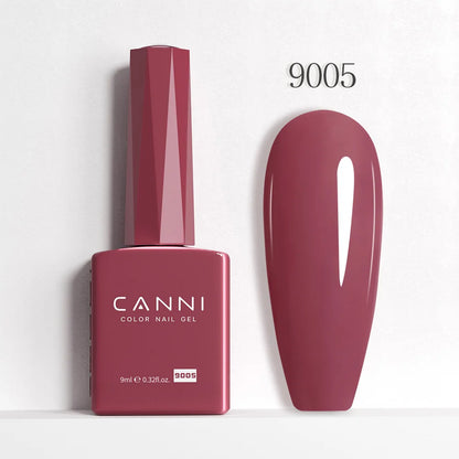 CANNI Hema Free Nail Gel Polish Christmas Red Color Collection Semi Permanent Nail Dehydrator Primer 9ml French Gorgeous Color