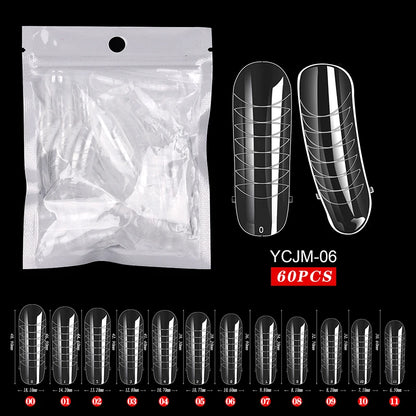 Extension False Nails Art Tips Acrylic Fake Finger Gel Polish Mold Sculpted Full Cover Press on Nails Manicures Accessories Tool