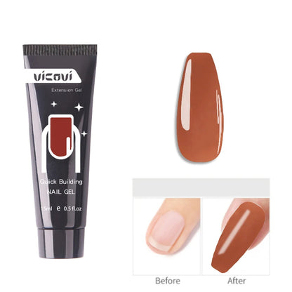 Pink/Clear/White Solid Builder Gel For Nails Hard Gel Extension Builder Nail Gel,Non-Sticky 3D Sculpture Diy Nail Poly Art Gel