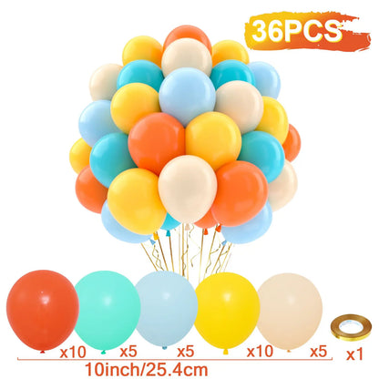 31/36/37/51/101Pcs Metallic Balloons Pearl Latex Balloon Gold Confetti Balloons for Birthday Weddings Baby Shower