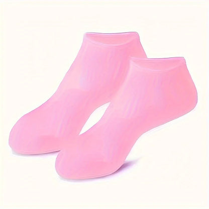 2 Pack Moisturizing Silicone Gel Socks for Dry Cracked Feet