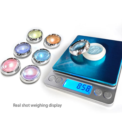 6pcs Shimmering Aurora Nail Powder - Multichrome Metallic Mirror Effect, Chameleon Gel Polish - Transforming Holographic