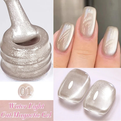 BORN PRETTY 10ml Water Light Cat Magnetic Gel Nail Polish Vernis Semi Permanent Soak Off Crystal Gel Polish For Nails Manicure