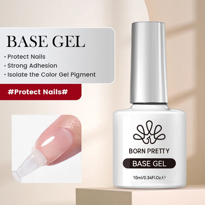 BORN PRETTY 10ml Translucent Jelly Nude Gel Nail Polish Colorful  Varnish Semi Permanent UV LED Nail Art  Manicure Gel