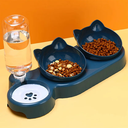 Pet Bowls With Water Feeder, 3 In 1