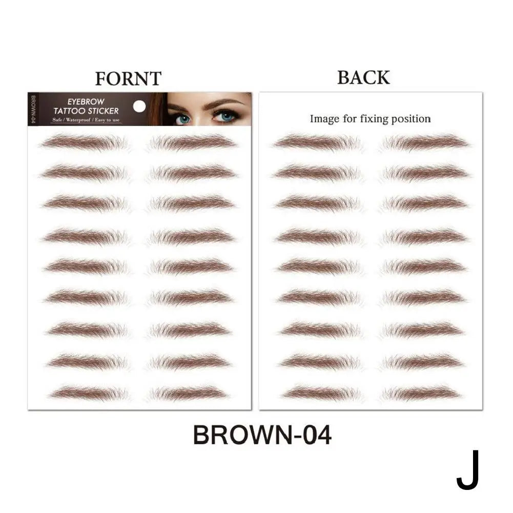 6D Hair Like Eyebrows Stickers Makeup Waterproof Eyebrow Eyebrow Long Natural Hair-liked Authentic Eyebrow Tattoo Sticker