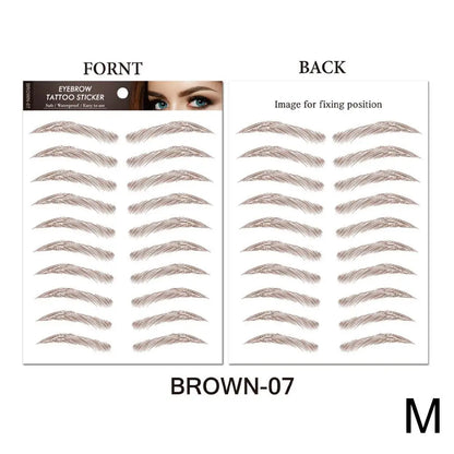 6D Hair Like Eyebrows Stickers Makeup Waterproof Eyebrow Eyebrow Long Natural Hair-liked Authentic Eyebrow Tattoo Sticker