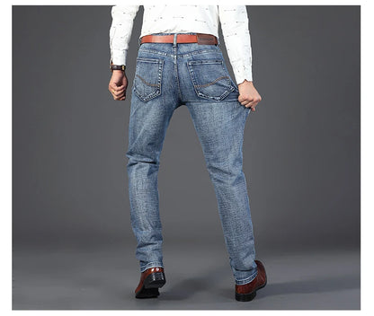 2025 New Business Men's Jeans Casual Straight Stretch othing