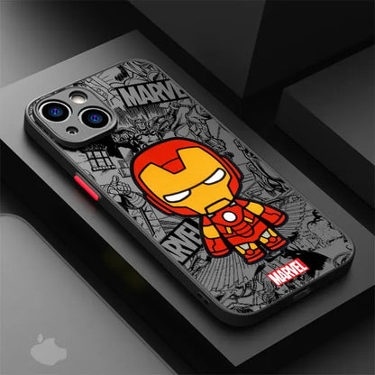 Cartoon Marvel Groot Spiderman Case for iPhone