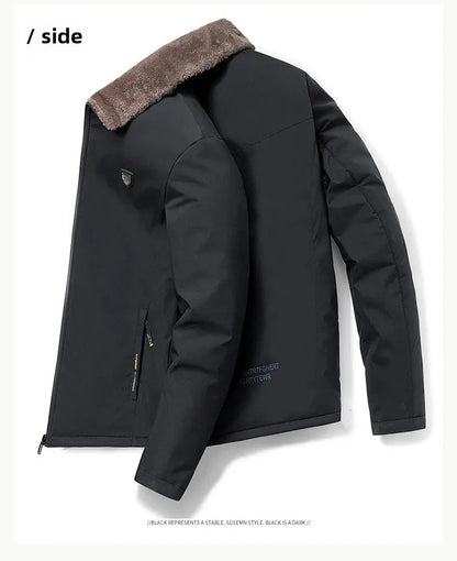 Winter Fleece-Lined Thickened Woolen Jacket