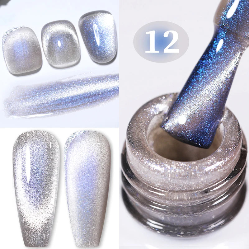 BORN PRETTY 10ml Water Light Cat Magnetic Gel Nail Polish Vernis Semi Permanent Soak Off Crystal Gel Polish For Nails Manicure