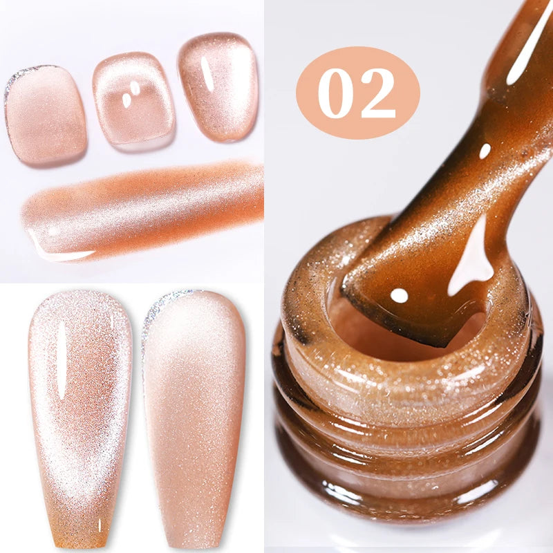 BORN PRETTY 10ml Water Light Cat Magnetic Gel Nail Polish Vernis Semi Permanent Soak Off Crystal Gel Polish For Nails Manicure
