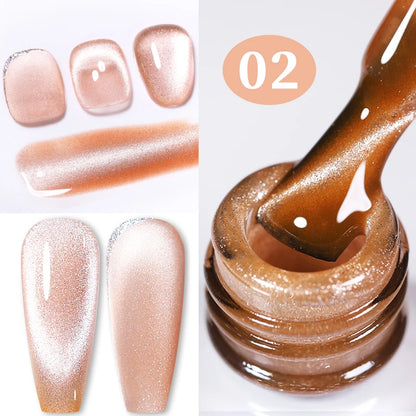 BORN PRETTY 10ml Water Light Cat Magnetic Gel Nail Polish Vernis Semi Permanent Soak Off Crystal Gel Polish For Nails Manicure