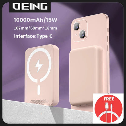 Magnetic Powerbank For iPhone Type-C External Auxiliary Battery Portable Wireless Charger For Apple Original Magsafe Power Bank