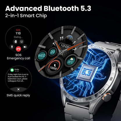 HAYLOU Solar 5 Voice Calling Smartwatch 1.58'' AMOLED Display 60Hz Smart Watch