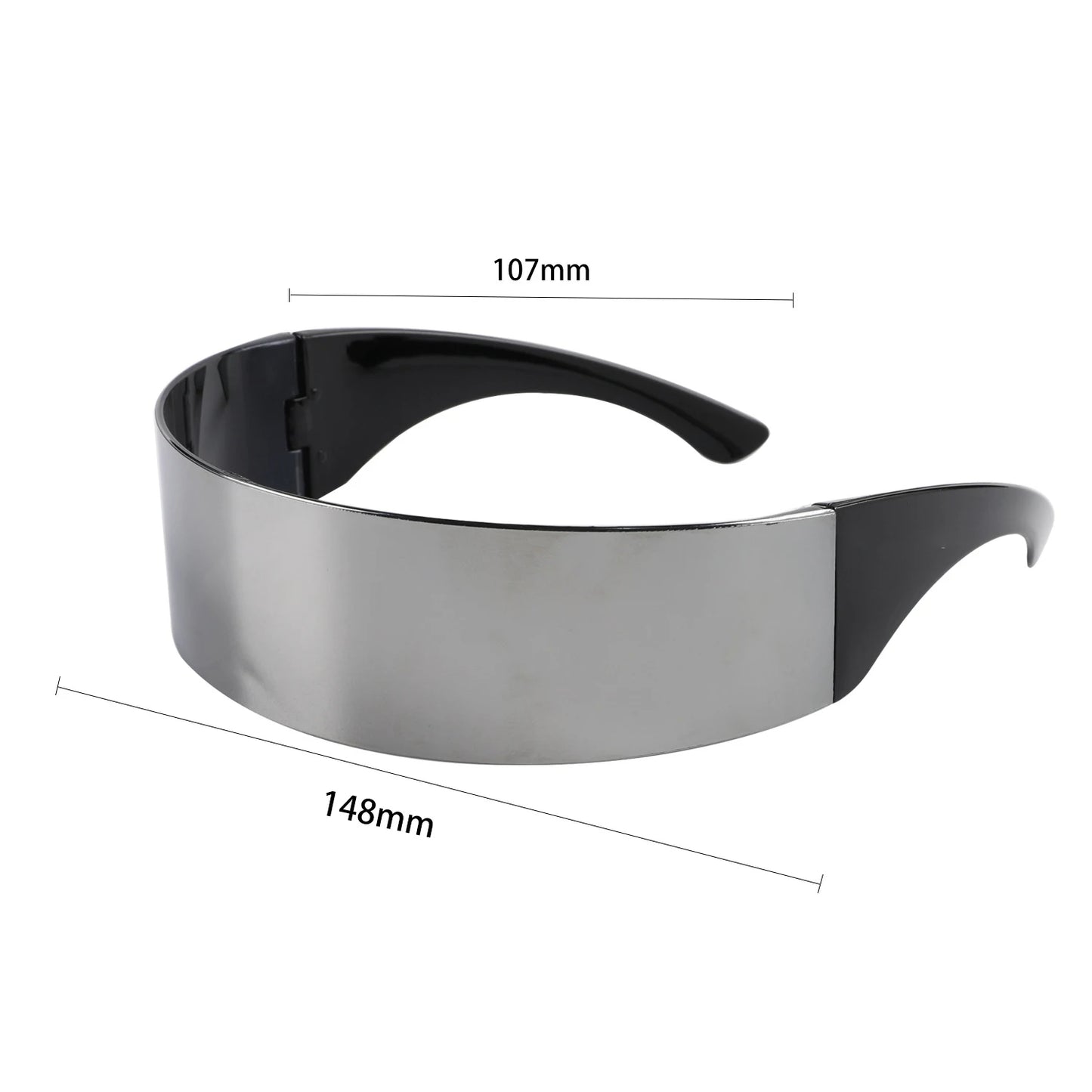 KLASSNUM Women Future Technology Sunglasses Y2K Laser Eyeglasses Anti UV400 One Peice Mirrored Lens Eyewear Glasses Men Glasses