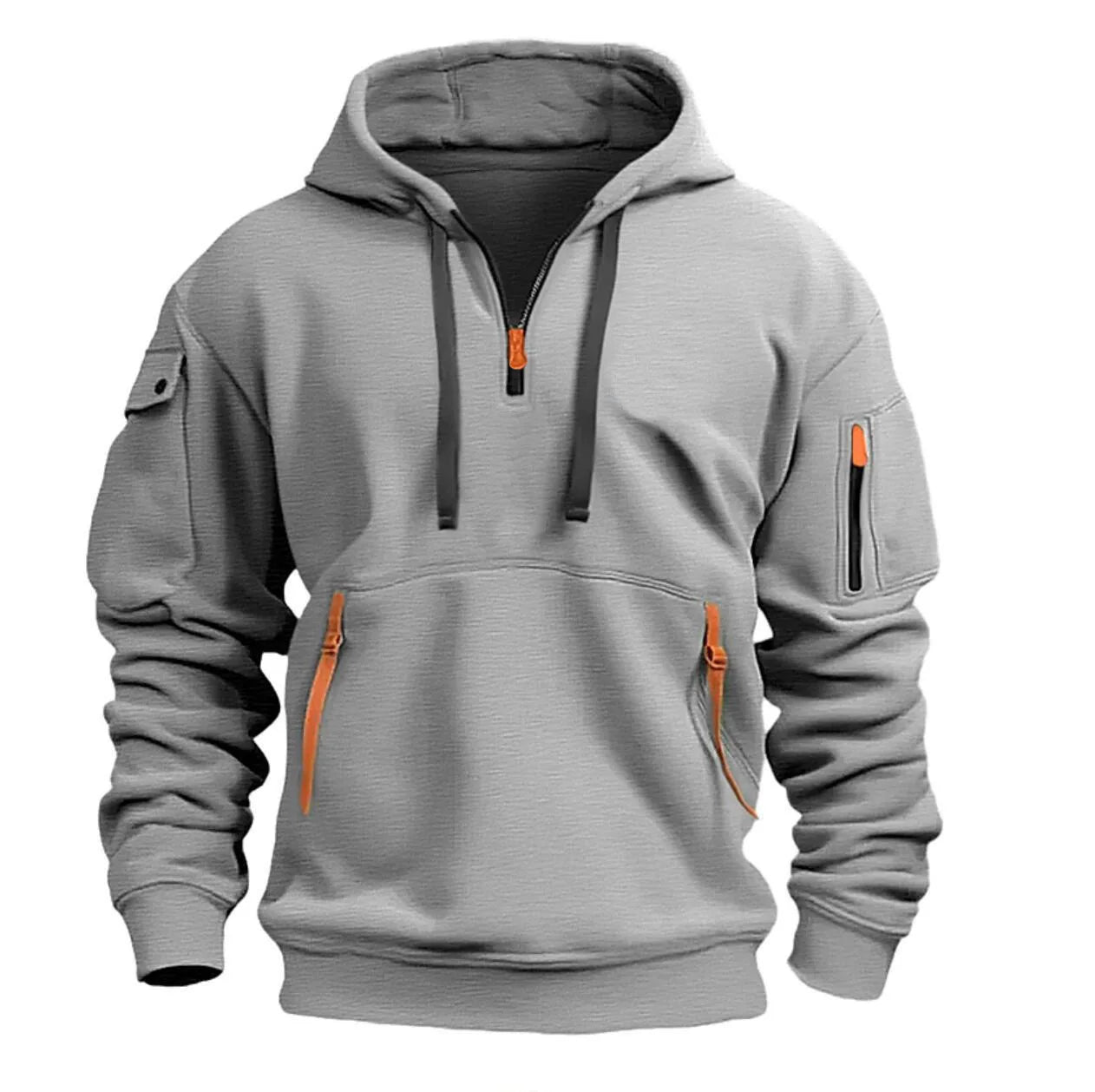 2025 Dropped Shoulder Hooded Sweatshirt Men's