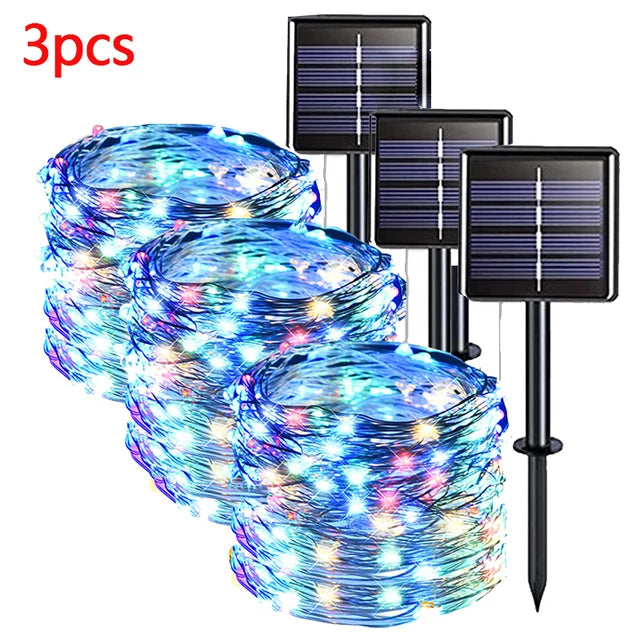 42M400Leds Solar LED Light Outdoor Festoon Lamp Garden Solar Fairy Light String Waterproof Christmas Garden Decoration Outdoor