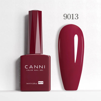 CANNI Hema Free Nail Gel Polish Christmas Red Color Collection Semi Permanent Nail Dehydrator Primer 9ml French Gorgeous Color