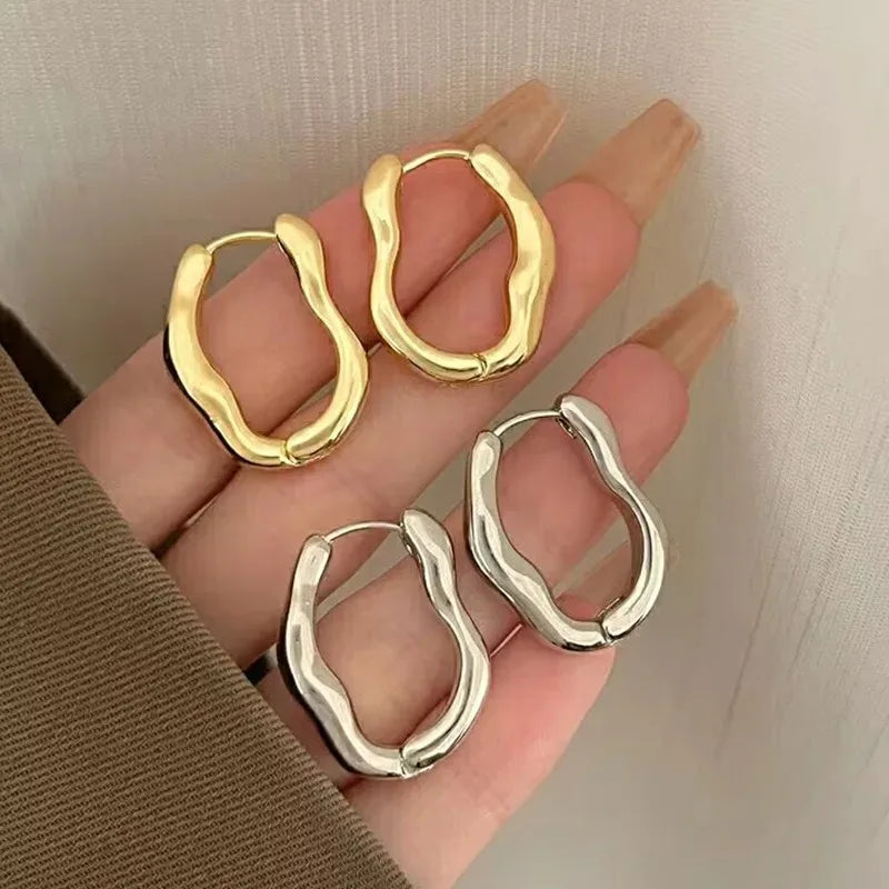 2Pcs Irregular Geometric Earrings for Women