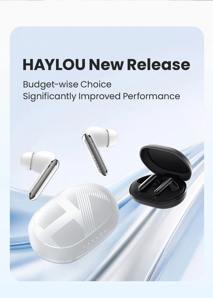 HAYLOU Mori Pro Bluetooth 5.4 Earphones -43dB ANC Active Noise Cancellation