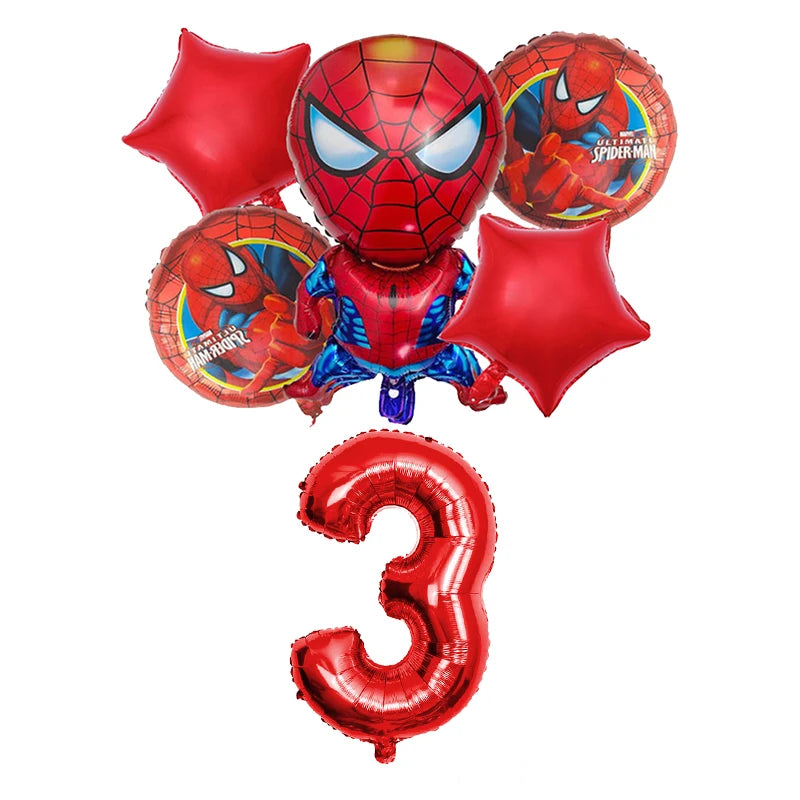 Spiderman Birthday Decoration Tablecloth Paper Cups Plates Backdrop