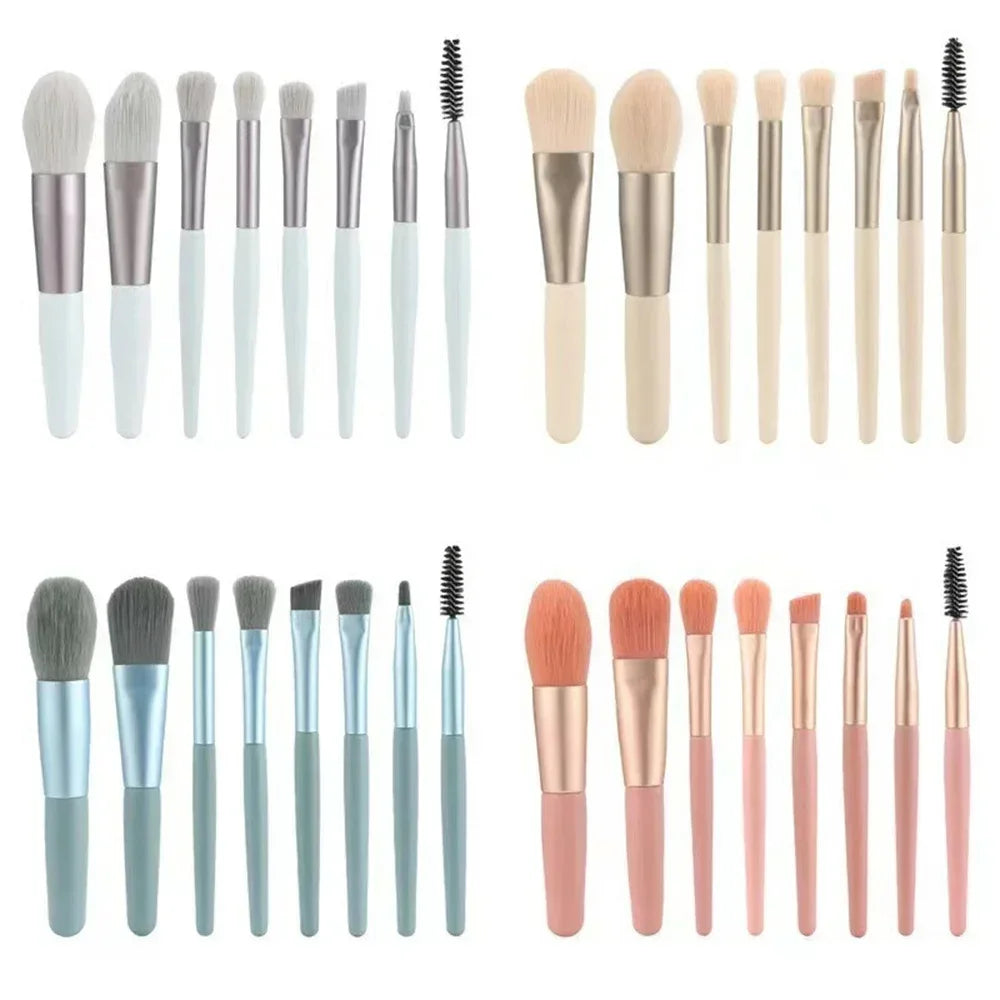 New 8Pcs Makeup Brush Set