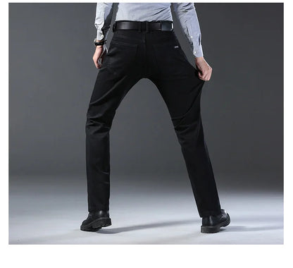 2025 New Business Men's Jeans Casual Straight Stretch othing