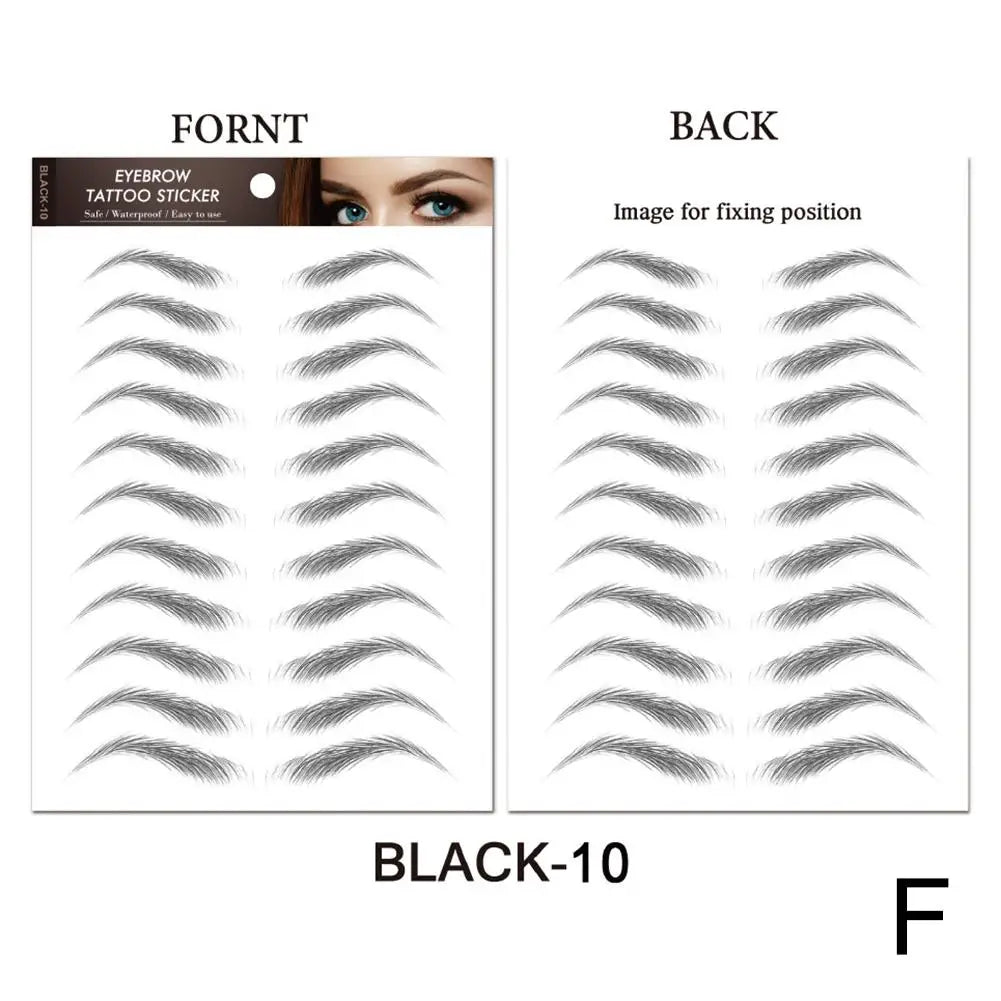 6D Hair Like Eyebrows Stickers Makeup Waterproof Eyebrow Eyebrow Long Natural Hair-liked Authentic Eyebrow Tattoo Sticker