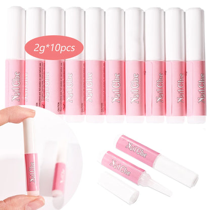 7g Fast-drying Nail Bond Glue Super Strong Adhesive False Nails Glue Acrylic Nail Tips Rhinestones Crystal Diamond Sticky Glue