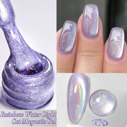 BORN PRETTY 10ml Water Light Cat Magnetic Gel Nail Polish Vernis Semi Permanent Soak Off Crystal Gel Polish For Nails Manicure