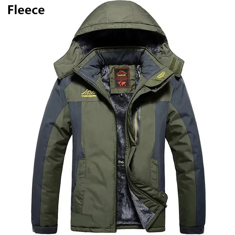 2024 Winter Jacket Men Thick Warm Waterproof Hooded Parka Coat Windbreaker Military Fleece Jacket PlusSize 9XL Jaqueta Masculina