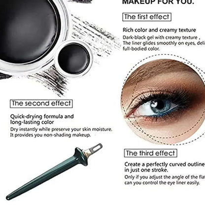 Portable Eyeliner Guide Tools Easy No-Skip Eyeliner Gel Reusable Silicone Eyes Make Up Brush for Shaky Hands Eyeliner Beauty New