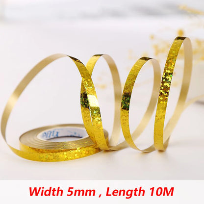 10Meter/Rolls 5mm Balloon Ribbon Party Birthday Wedding Accessorie