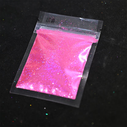 Laser Holographic Rainbow Nail Glitter 0.2MM Sparkly Nails Glitter Powder 10G/5G Dazzling Glitter Dust DIY Nail Art Decoration