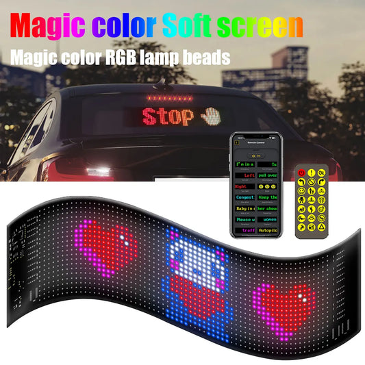 Car LED Matrix Pixel Panel Funny