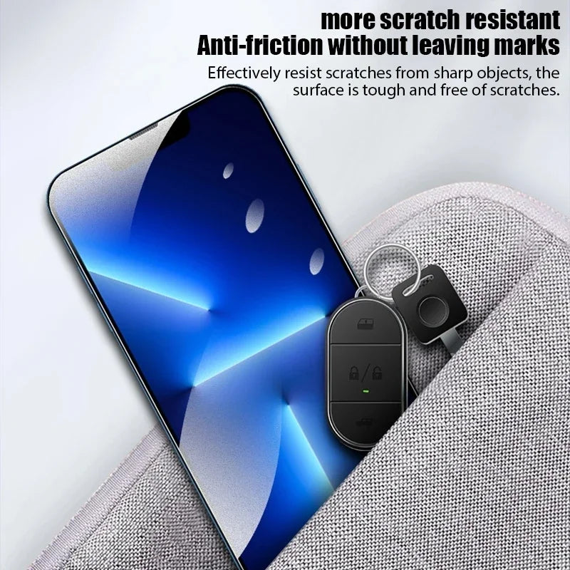 4Pcs Matte Tempered Glass For iPhone 11 to 16