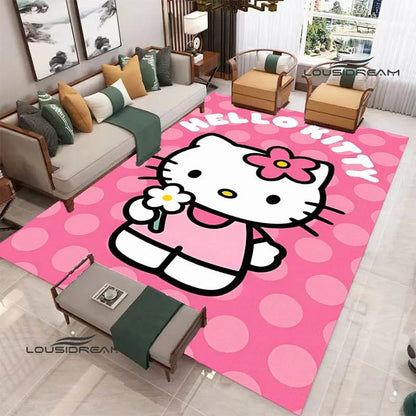 3D Cute Hello Cat K-Kittys printed carpet kitchen mats Non-slip carpet outdoor carpets area rug Home bedroom decor birthday gift