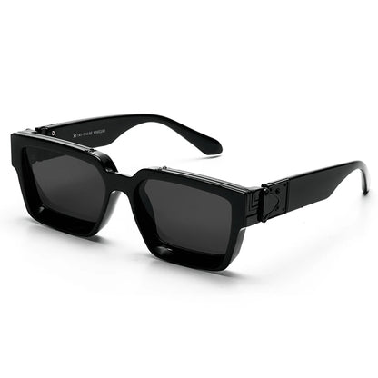 Ruiao Retro Black Millionaire Shades Luxury Sunglasses 2025 For Men Designer Famous Brand Square Sun Glasses Man Women Sunglass